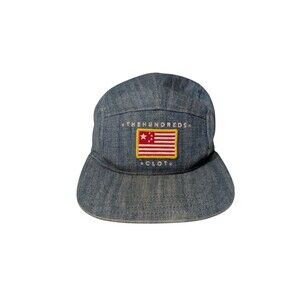 Vintage The Hundreds x CLOT Denim Hat 5 Panel Limited Addition Designer Rare